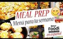 🚨Meal Prep No. 15 Cocina conmigo*Menú Semanal-Cocina Rápido y Fácil la COMIDA DE TODA LA SEMANA-🌟