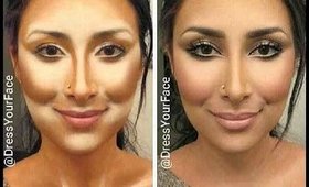 Contouring & Highlighting- Kim Kardashian's Makeup secret!