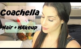 Coachella Festival | Hair + Makeup Tutorial