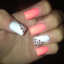 melon color nails!