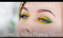 Oregon Duck Inspired Green and Yellow Makeup Tutorial // Rebecca Shores MUA
