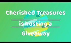 Giveaway Hosted by Cherished Treasures | Awesome Prizes! | PrettyThingsRock