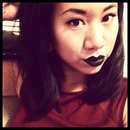 Black lipstick for an October night 