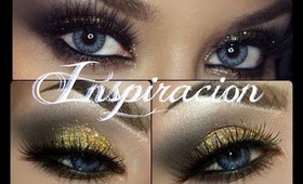Maquillaje Dorado en Gris inspirado en Naomi @vegas_nay