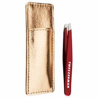 Tweezerman Vintage Rose Mini Slant Tweezer with Case