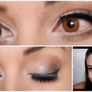 Brown eye makeup