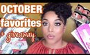 OCTOBER FAVORITES 2017 + IPSY MAKEUP GIVEAWAY | Natural Hair Skincare Makeup | MelissaQ