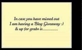 ***Little Message to you all  & Giveaway :) *****