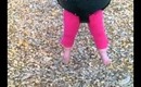 Harley on the swings