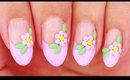 Simple Studded Flowers nail art