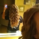 Curled Hair Blonde Long Cute Curly Wand Curl Curling Iron