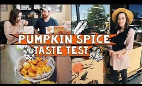 Trader Joe's FALL ITEMS 2018 Haul (w/ Taste Test!) + Shop with Me | Brylan and Lisa