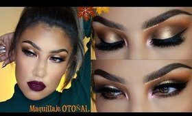 Maquillaje OTOÑAL (calido amarillo naranja vino)/ AUTUMN makeup tutorial (fall)| auroramakeup