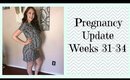 Pregnancy Weeks 31-34 (Growth, Classes, & Showers)
