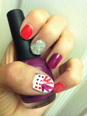I thought of this right as I was doing my nails! Fun and cute! Hope you try and enjoy this design!