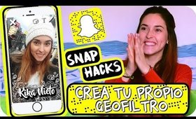 Cómo hacer TU PROPIO GEOFILTRO PARA SNAPCHAT! | Kika Nieto