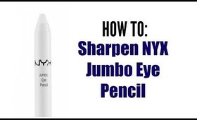 How To Sharpen NYX JUMBO EYE PENCIL | Grace Go