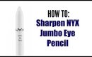 How To Sharpen NYX JUMBO EYE PENCIL | Grace Go