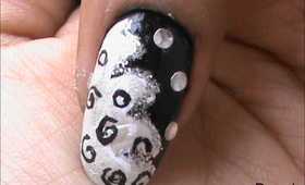 Mod﻿ Swirly Nail art beginners EASY nail designs short nails how to design tutorial to do at home