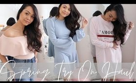 Spring Clothing Try On Haul ft. Boohoo