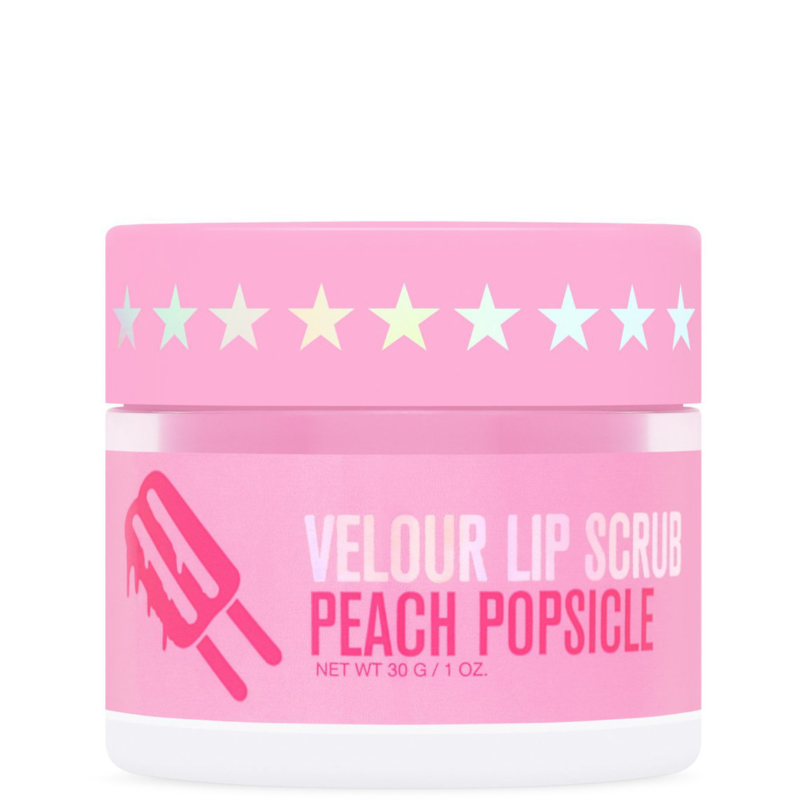 Jeffree Star Cosmetics Velour Lip Scrub Peach Popsicle alternative view 1 - product swatch.