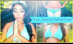 ♥ Prince Jasmine Makeup + DIY NO SEW Outift ♥