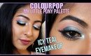 TEAL ICY BLUE EYEMAKEUP | Colourpop My Little Pony Eyeshadow Palette  | Stacey Castanha