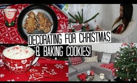 VLOG - Decorating for Christmas, Decor Ideas & Baking Xmas Cookies!