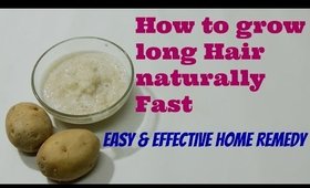 How to grow long hair naturally really fast...!! Potato for hair growth  effective Home remedy