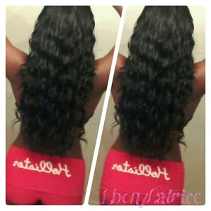 My curls that I created out of boredom..around 3 this morning lol 