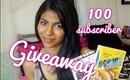 100 Subscriber GIVEAWAY! Benefit Cosmetics + Nail Art!!! (OPEN)