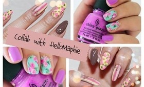 Floral Nails: Collab with HelloMaphie ♡