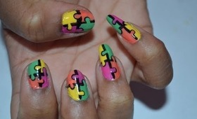 Puzzle Nail art: Manicure Monday