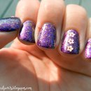 Purple Flakie Nails
