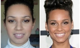 Alicia Keys 2014 Grammys makeup tutorial - RealmOfMakeup