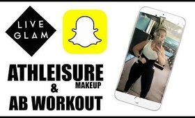 ABS & ATHLEISURE MAKEUP | LiveGlamCo Snap Takeover | JessicaFitBeauty