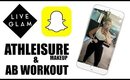 ABS & ATHLEISURE MAKEUP | LiveGlamCo Snap Takeover | JessicaFitBeauty