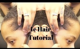 How to slick down 4c natural hair | low sleek ponytail tutorial