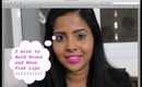 Get Ready in 2 mins - Clubbing makeup ! Bold Brows and Neon Pink Lips !- Indian makeup
