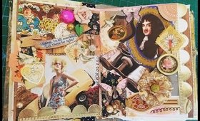 Junk Journal page "The king is a Creeper collage" part 2