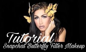 SnapChat Butterfly Filter Talk Through Tutorial Halloween 2016