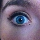Cat eye w/ aqua contacts