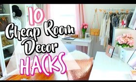 10 Cheap LIFE HACKS to decorate your room! | Belinda Selene