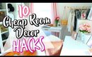 10 Cheap LIFE HACKS to decorate your room! | Belinda Selene