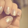 Light Glitter nail Polish.