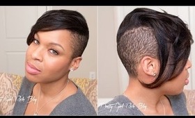 10| Natural Hairstyle :: Straightened Hair & Shaved Sides + Maintanence