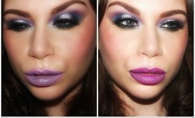 Jewel Toned Smoky Halo Eyes With Two Lip Options Make-Up Tutorial