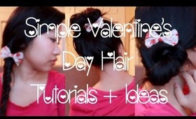 Simple Valentine's Day Hair Tutorials & Ideas ♡