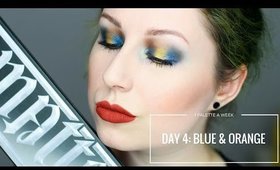 KAT VON D METAL/MATTE - DAY 4: BLUE & ORANGE  | 1 PALETTE FOR A WEEK