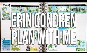 Erin Condren Life Planner Plan with Me | Sticker Guru Succulent Kit